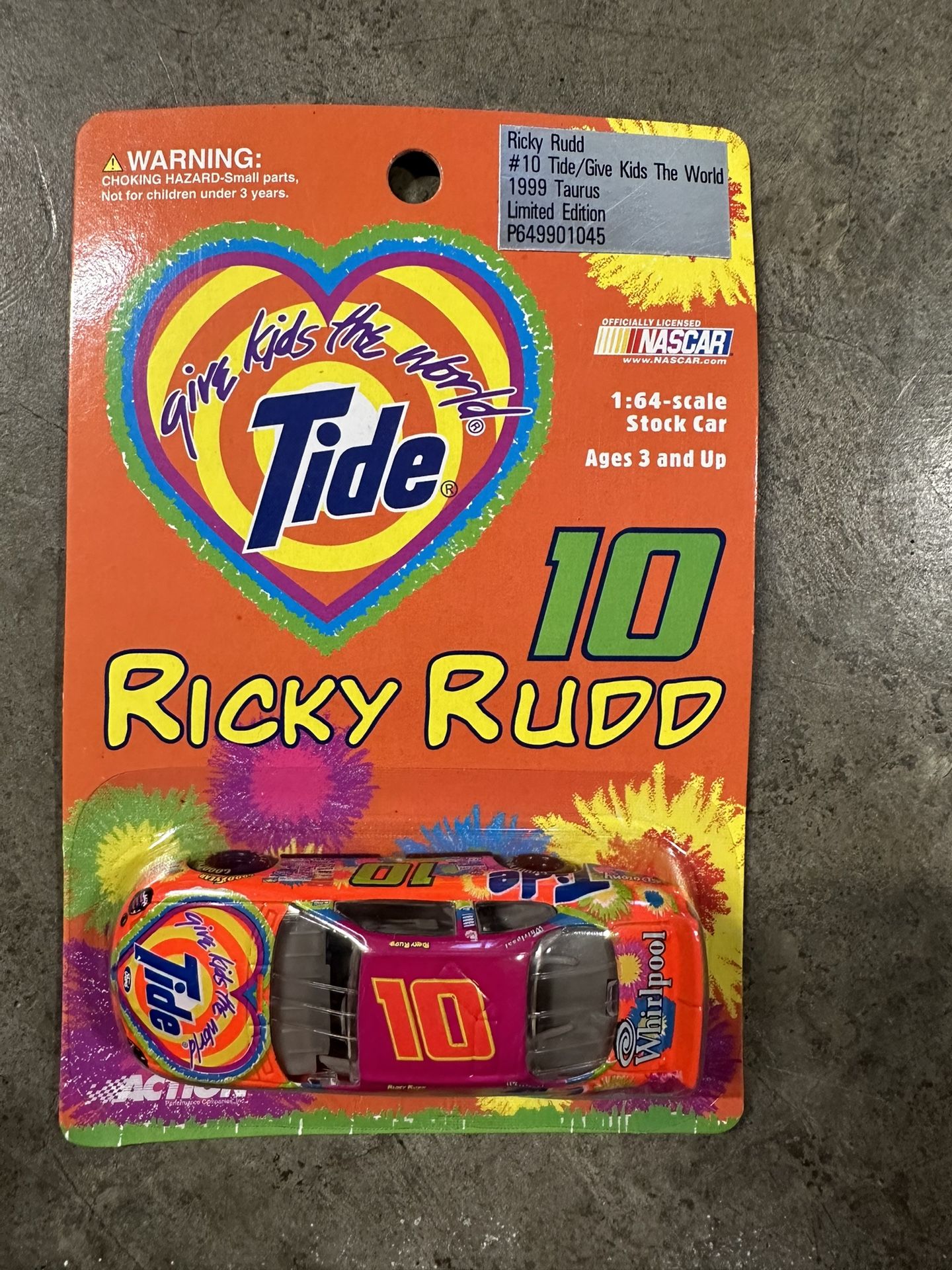 NASCAR #10 Ricky Rudd Tide Whirlpool Downy Collectible Toy Car