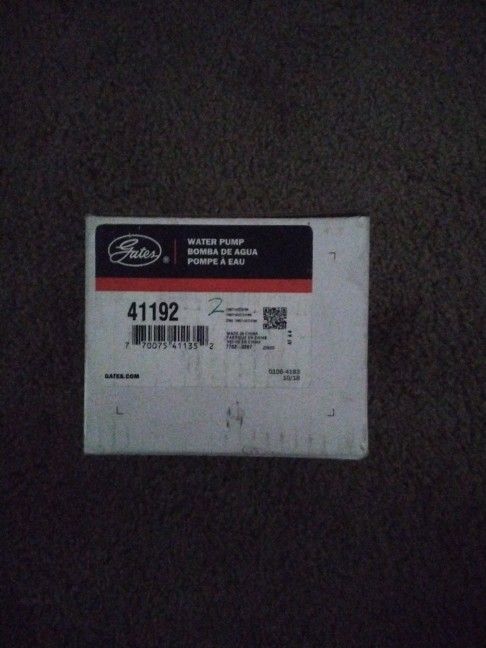 Gates Water Pump Infiniti Nissan Part Number 41192
