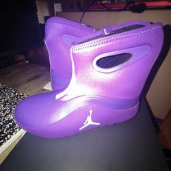 Purple Jordan Boots