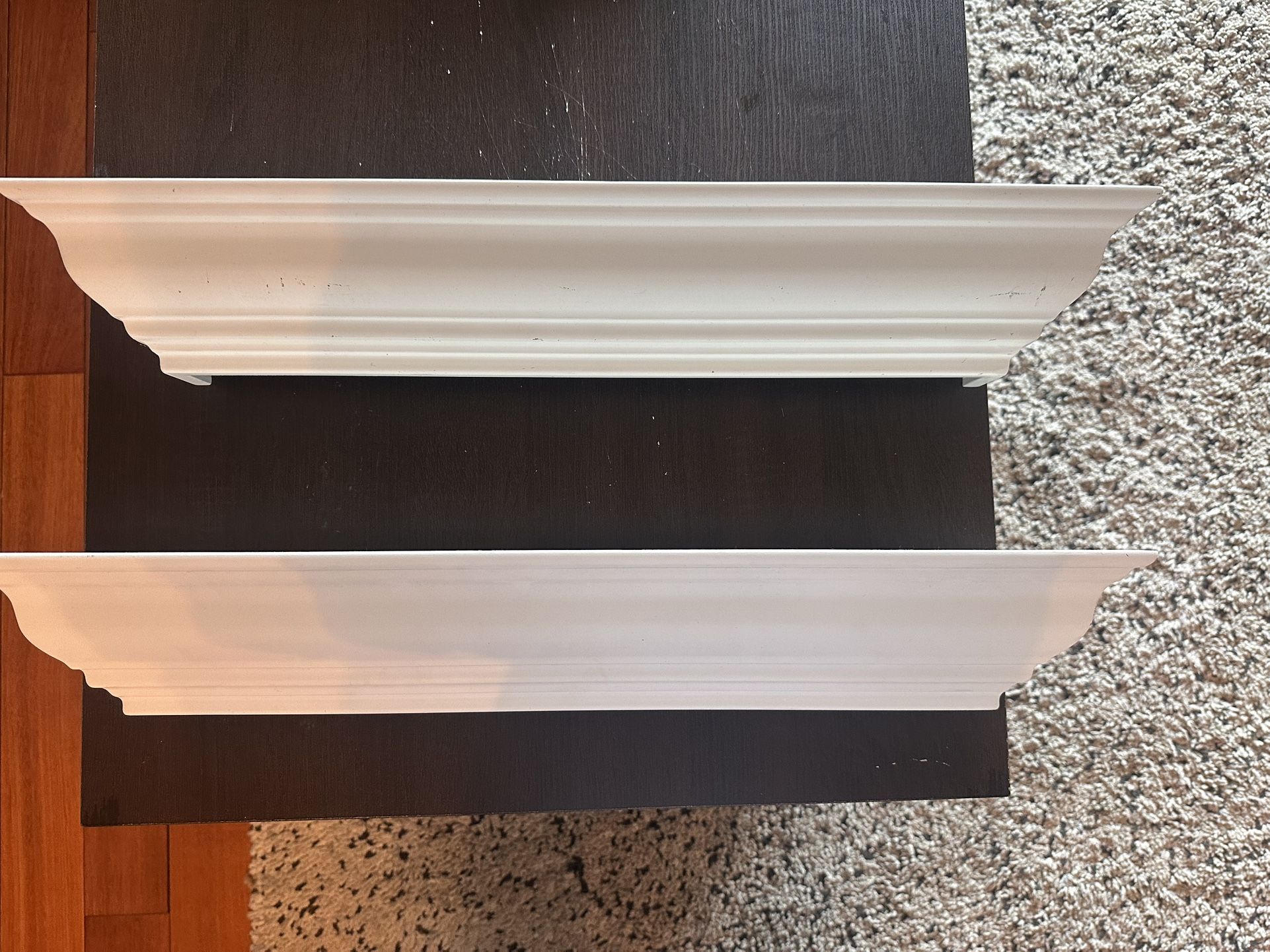 White Wooden Shelves (PICKUP ONLY)