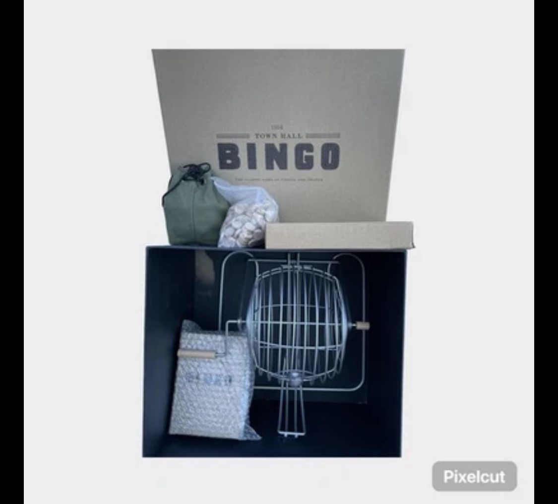 Restoration Hardware Town Hall Bingo Set – New in Box, Never Used, Complete
