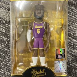 FUNKO CHASE LEBRON JAMES GOLD 5” FIGURINE  PURPLE CHASE MINT