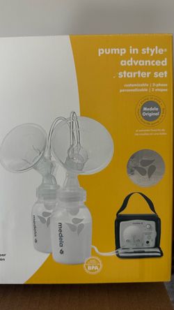 Medela Pump (unopened )in Style Advanced Starter Set with 200 milk storage bags