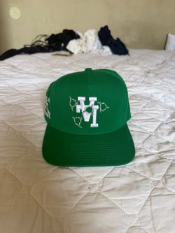 Kill The Hype Upside Down LA Hat Hipster Green Snapback Hat with Embroidered Logo