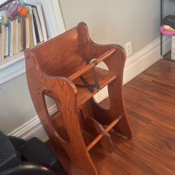 3 In 1 Wood High Chair