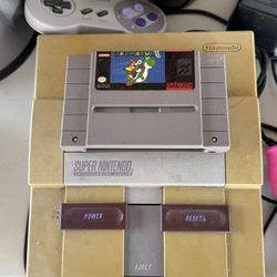 Super Nintendo With Super Mario 