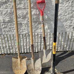 Used Dewalt steel tamper and shovels