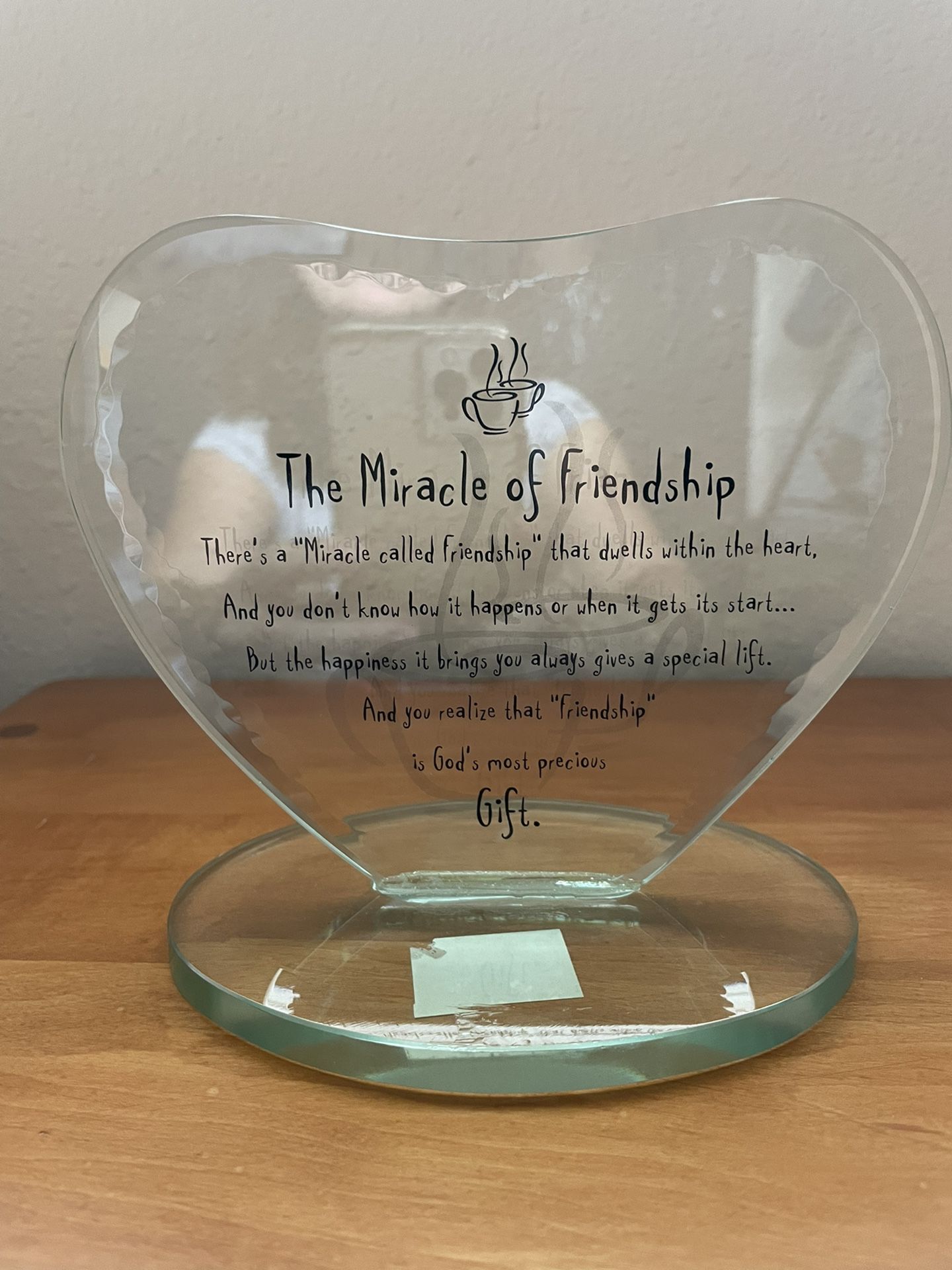 Decorative Glass Plaque / Paperweight 