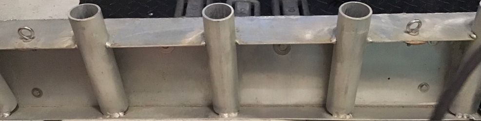 Aluminum 5-tube fishing rod holder