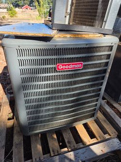 Goodman 4 Ton HVAC and heat exchanger.