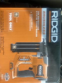 Rigid brushless 18v 2 1/8 Brad nailer BRAND NEW