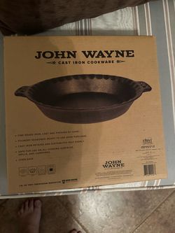 John Wayne Cast Iron Pie Pan