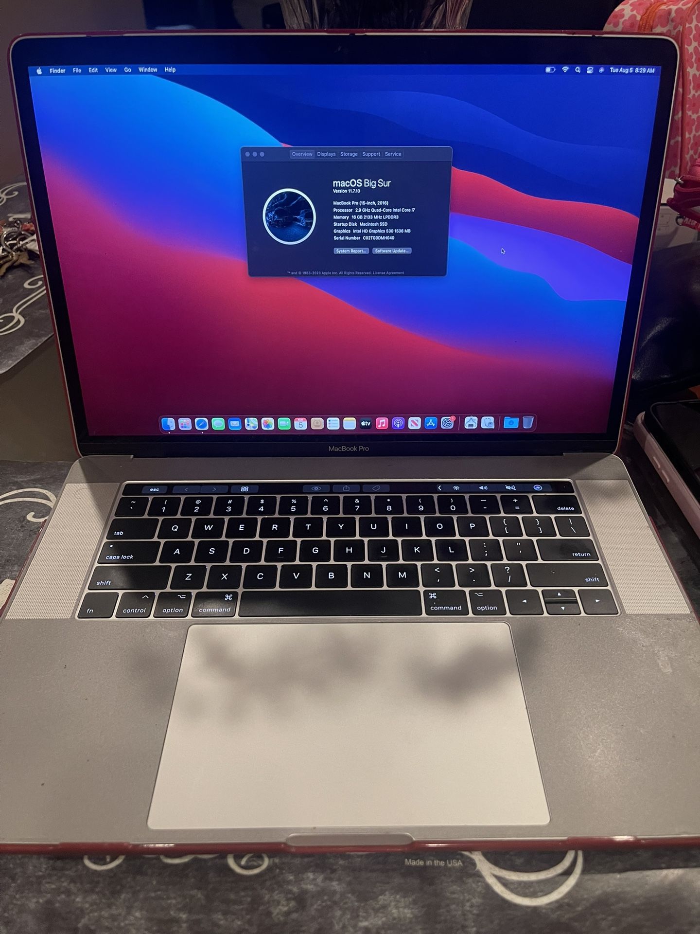 2016 MacBook Pro 15 Inch I7