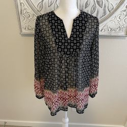 Melrose and Market Printed Blouse, S