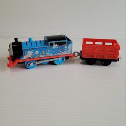 Thomas & Friends Trackmaster Motorized #1 Engine 2013 Puffy Smoke + Cargo Car.
