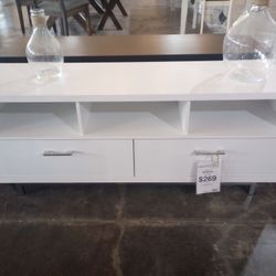 White Tv Stand With Drawers 