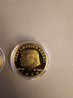 Trump Coin 2020 And Italian Gold Coin