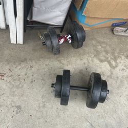 Two dumbbells