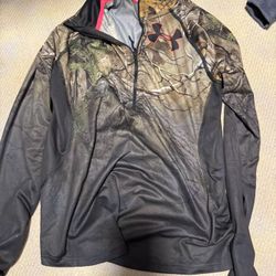 Under Armour Ua Tech Camo Fade 1/4 Zip Long Sleeve Shirt Pullover Medium 