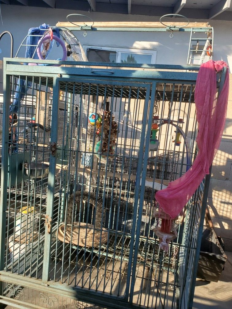 Picture of 3 Bird Cages And Perch for Sale in La Verne, CA - OfferUp