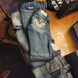 NEW MISS ME JEANS SIZE 25 LONG, BOOT 