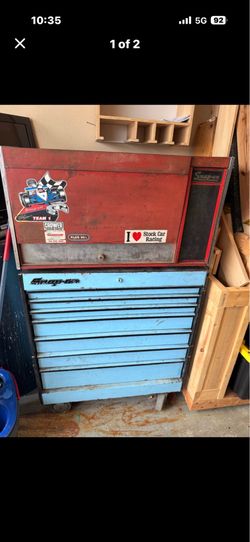 Older model tool box. Snap on