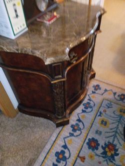 Marble top cabinet