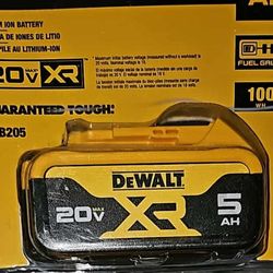 Brand new unopened package DeWALT 20V 5ah XR battery