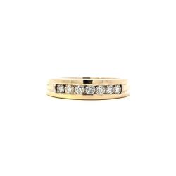 14K Yellow Gold Women's Diamond Ring - 0.54ct
