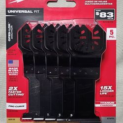 Milwaukee
OPEN-LOK Variety Oscillating Blade Set w/ Japanese Hardwood Blade (5-Piece) (NEW)