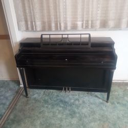 Black Upright Piano