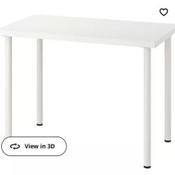 White IKEA Desk 