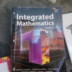 Mathematics IM 1 Books