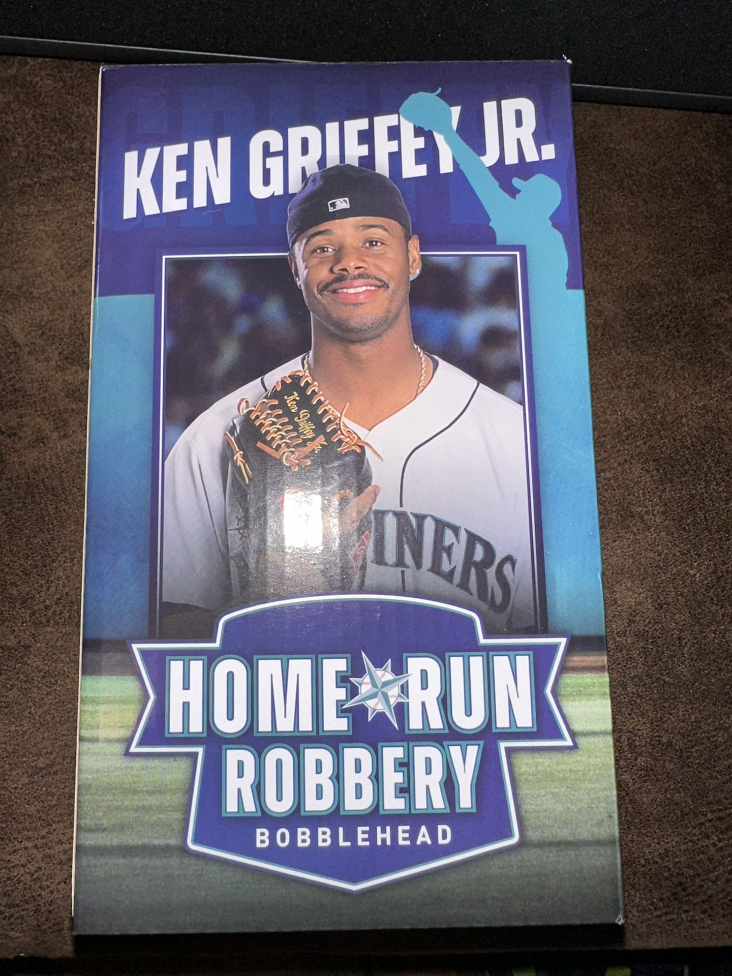 Ken Griffey Jr Home Run Robbery Teal Bobblehead