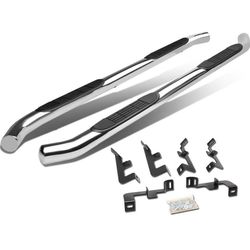 Jeep Wrangler 18-22 chrome 3 inch running boards tubes  Jeep Wrangler 18-22 tubos de estribos cromados de 3 pulgadas