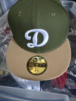 Los Angeles Dodgers Cap Hat Men Seven Green Gold D Mlb 59 Fifty