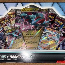 Pokemon Salamence ex & Reshiram ex Premium Collection Box 