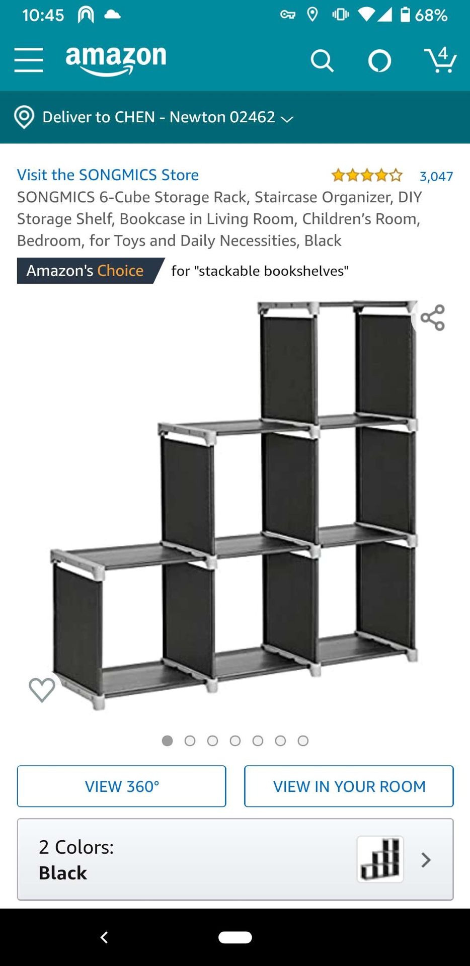 6 cube storage rack