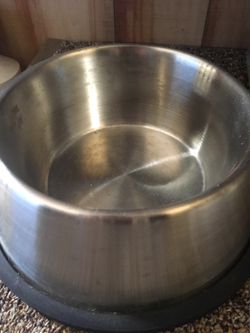 Stainless steel dog dish