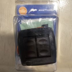 Bennett Euro Style Hydraulic Trim Tab Rocker Switch
