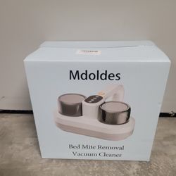 MDOLDES, Bed Vacuum Cleanerhigh Efficiency UV-Cand
high Heating Technology、15Kpa Suction 50ow Powerful
Two-Cup Handheld Vacuum Cleaner (Wired,White)