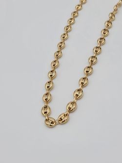14k Yellow Gold Puffed Gucci Link Chain 