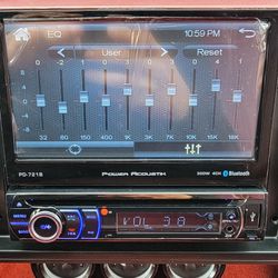 Power Acoustik Single Din Touch Screen Stereo 