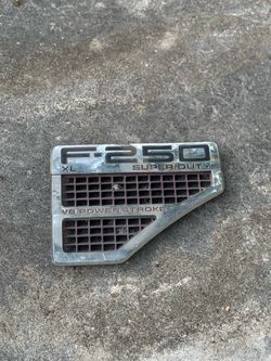 F250 fender badge
