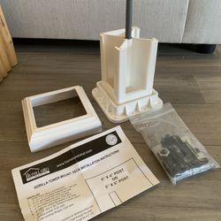 Vinyl Fence Post Mounts for concrete - 4x4”