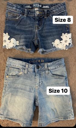 Girls Shorts Size 8 - And 10
