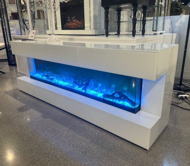 LED Fireplace TV stand 71" New Finance Available 