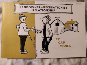 Vintage Montana State Landowner -Recreationist Relationship booklet