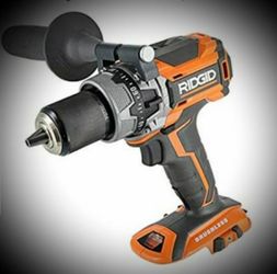 New Ridgid 18V Lithium Ion Cordless Brushless Compact Hammer Drill w/ 100-Setting Micro Clutch and LED Lighting (No Battery )