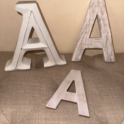 Wooden  A  Letters